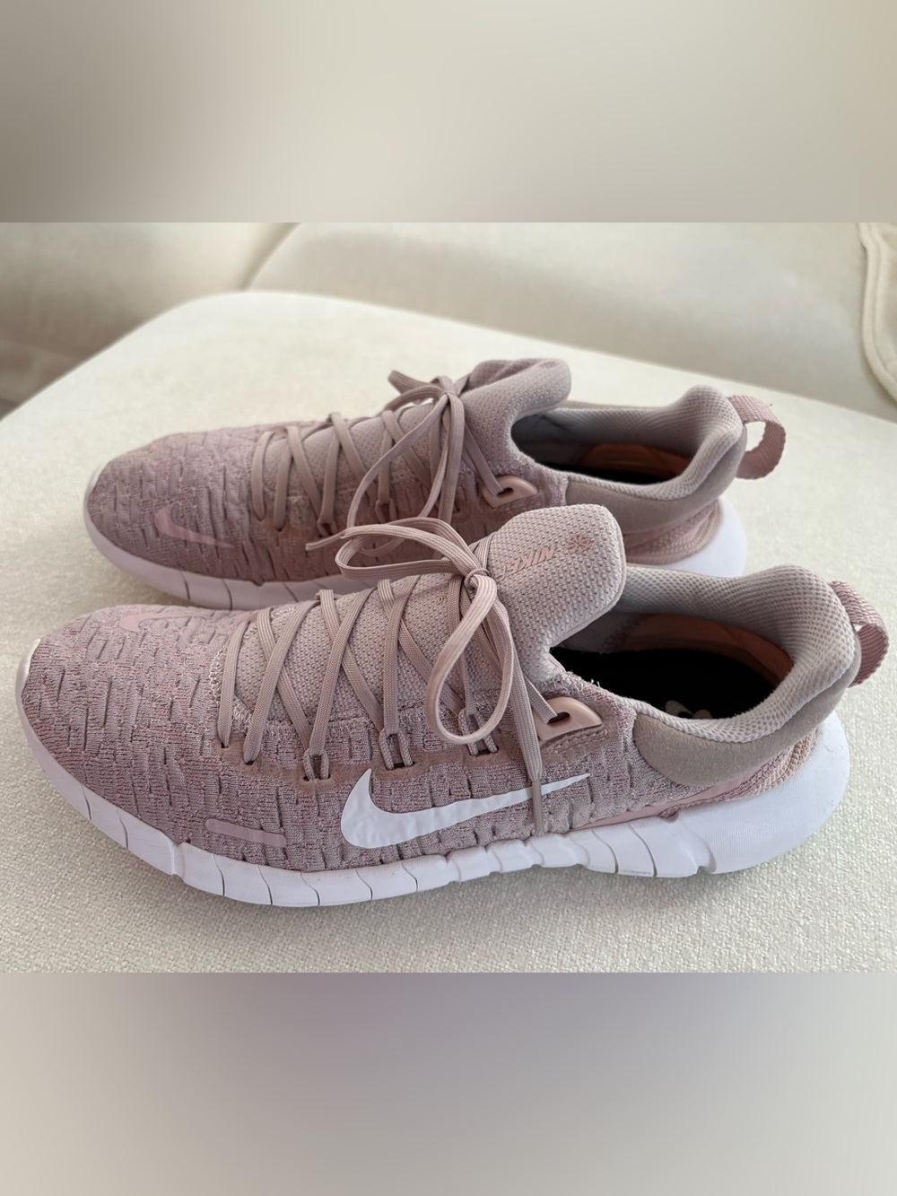 Women’s Nike Free Run 5.0 Platinum Violet Shoes Size 8.5